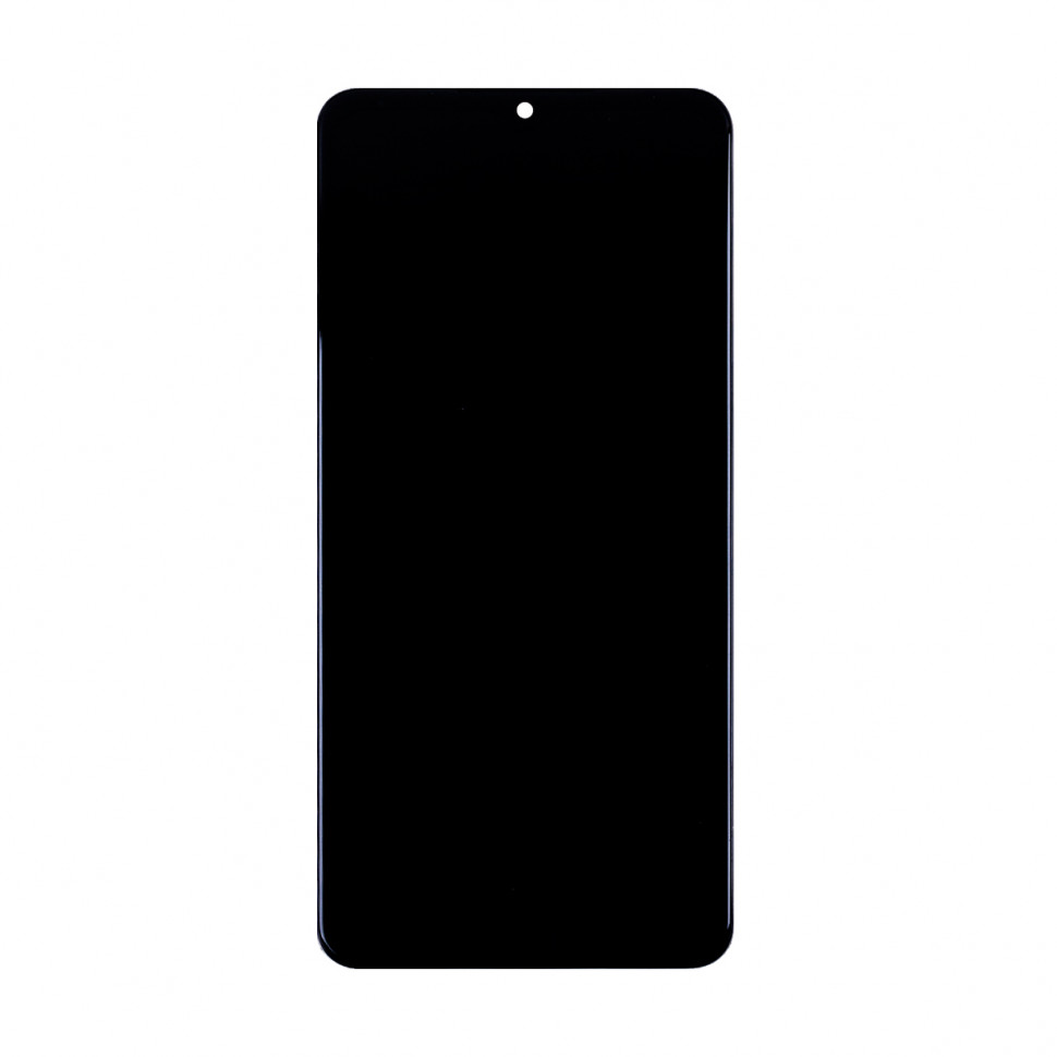 Дисплей с рамкой для Samsung A125F (A12) Черный Оригинал Ref. (SP)