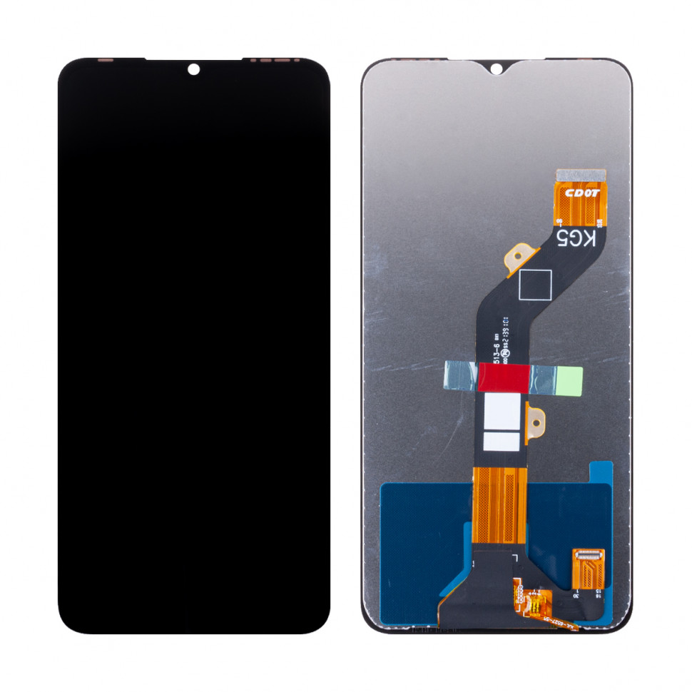 Дисплей для Infinix Smart 6 с тачскрином Черный Оригинал