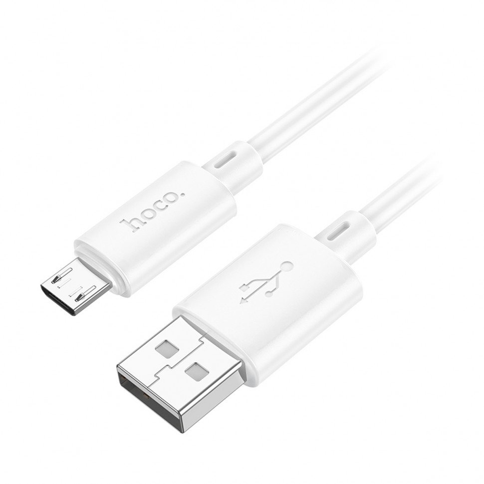 Кабель USB - MicroUSB Hoco X88 (2.4A) Белый