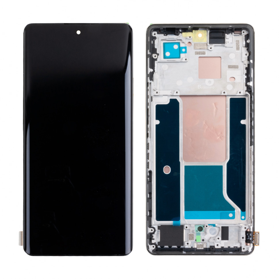 Дисплей с рамкой для Infinix Zero 30 4G Золото Оригинал