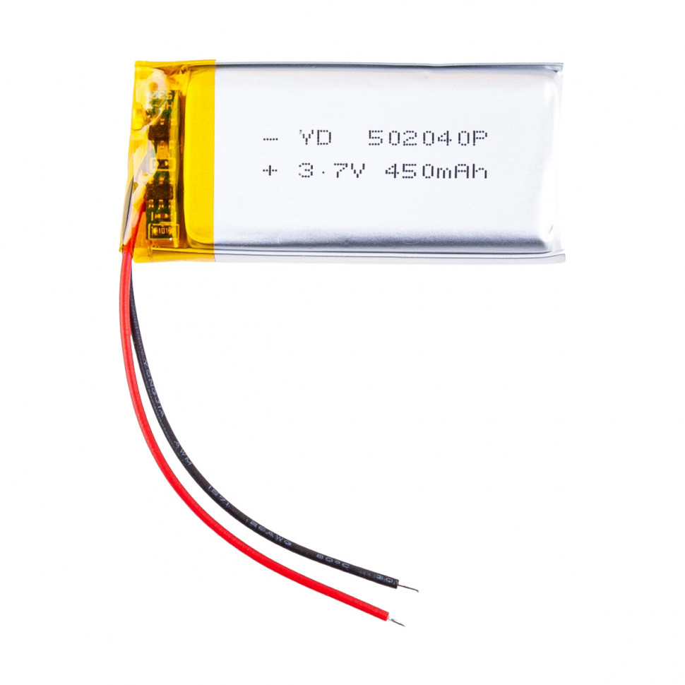 Аккумулятор универсальная 502040p 3,7v Li-Pol 450 mAh (5*20*40 mm)