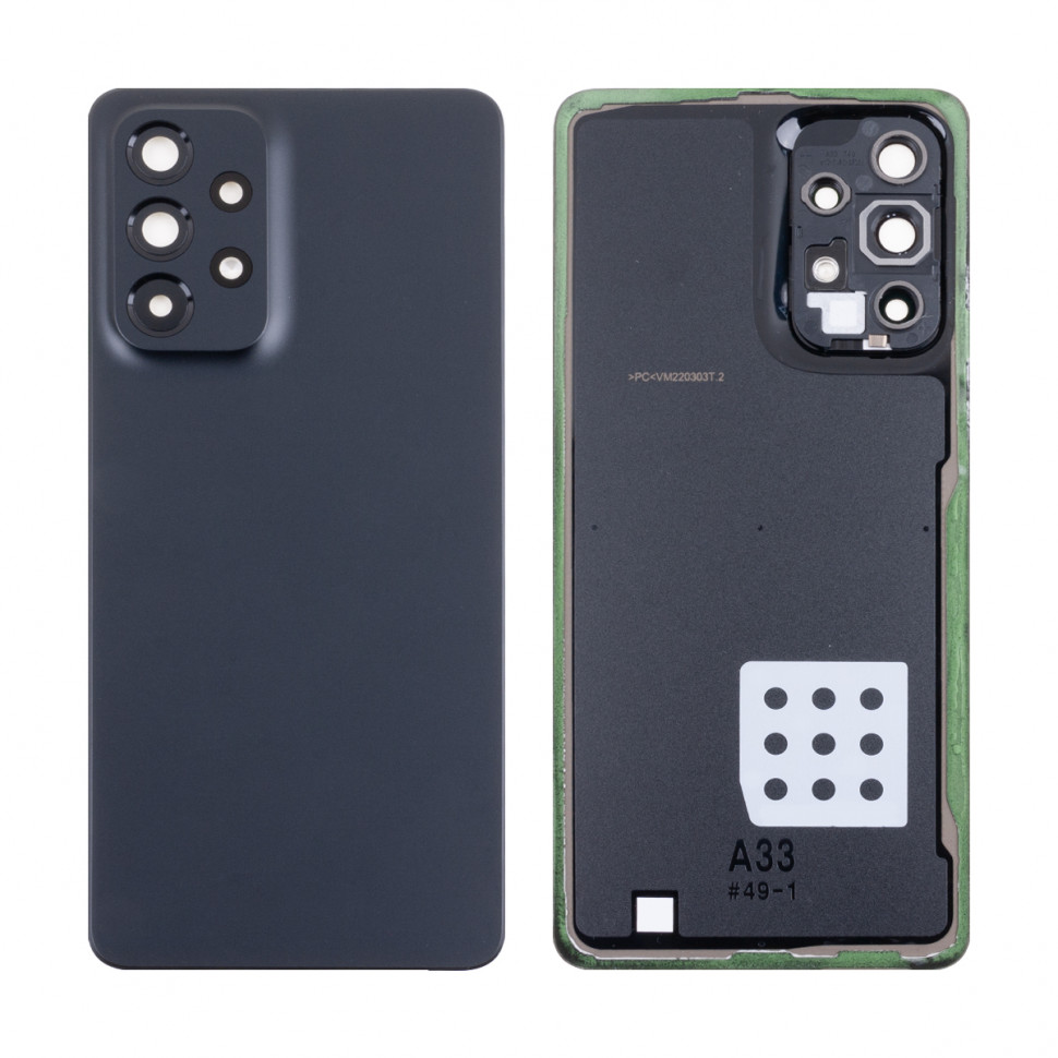 Задняя крышка для Samsung A336B (A33 5G) Черный - Премиум