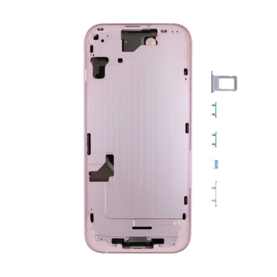 Корпус для iPhone 15 (1 Sim) Розовый - Премиум
