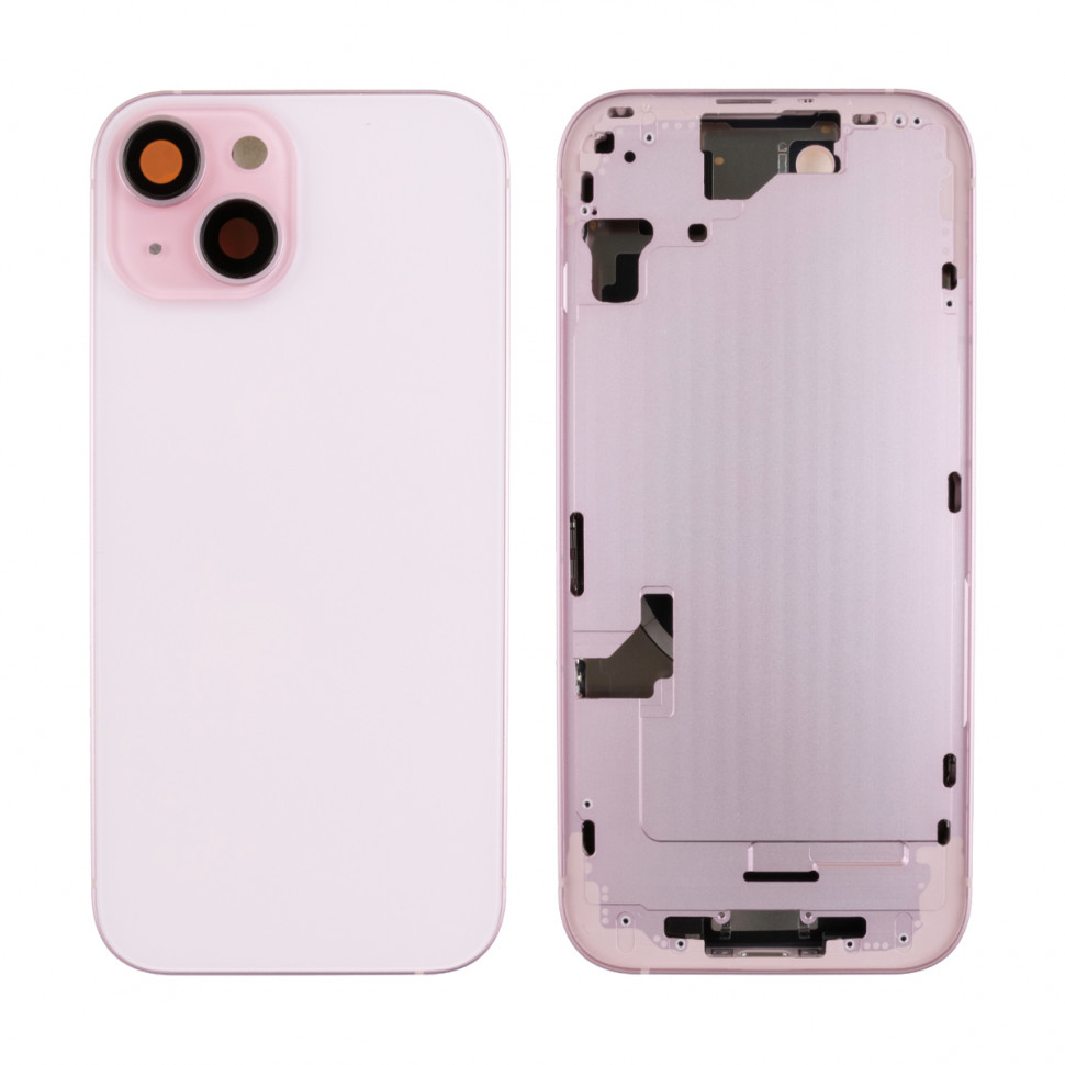 Корпус для iPhone 15 (1 Sim) Розовый - Премиум