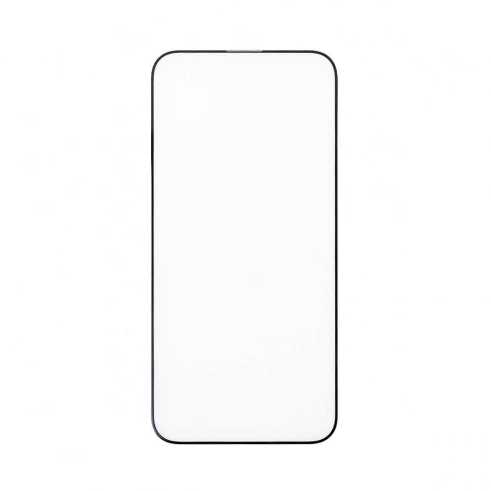 Защитное стекло "Стандарт" для iPhone 15 Pro Черный (Полное покрытие)