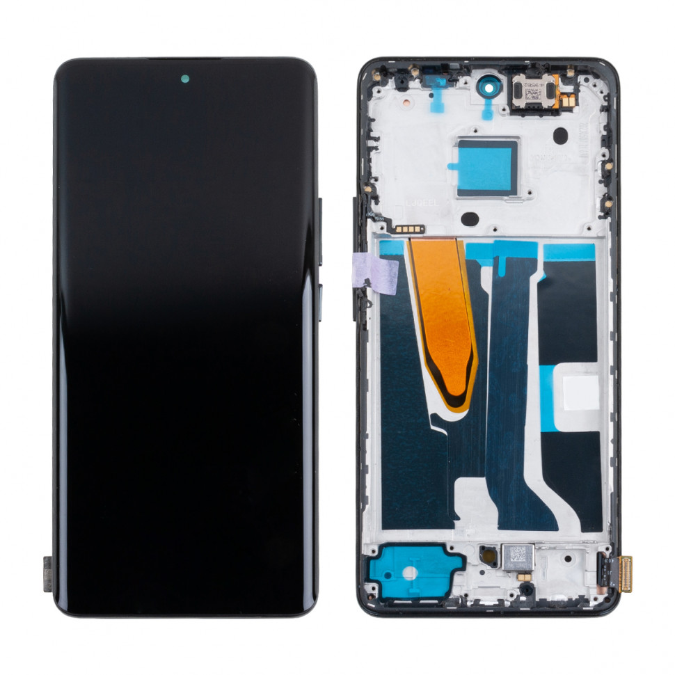 Дисплей с рамкой для Realme 11 Pro 5G/11 Pro+ 5G Черный OLED