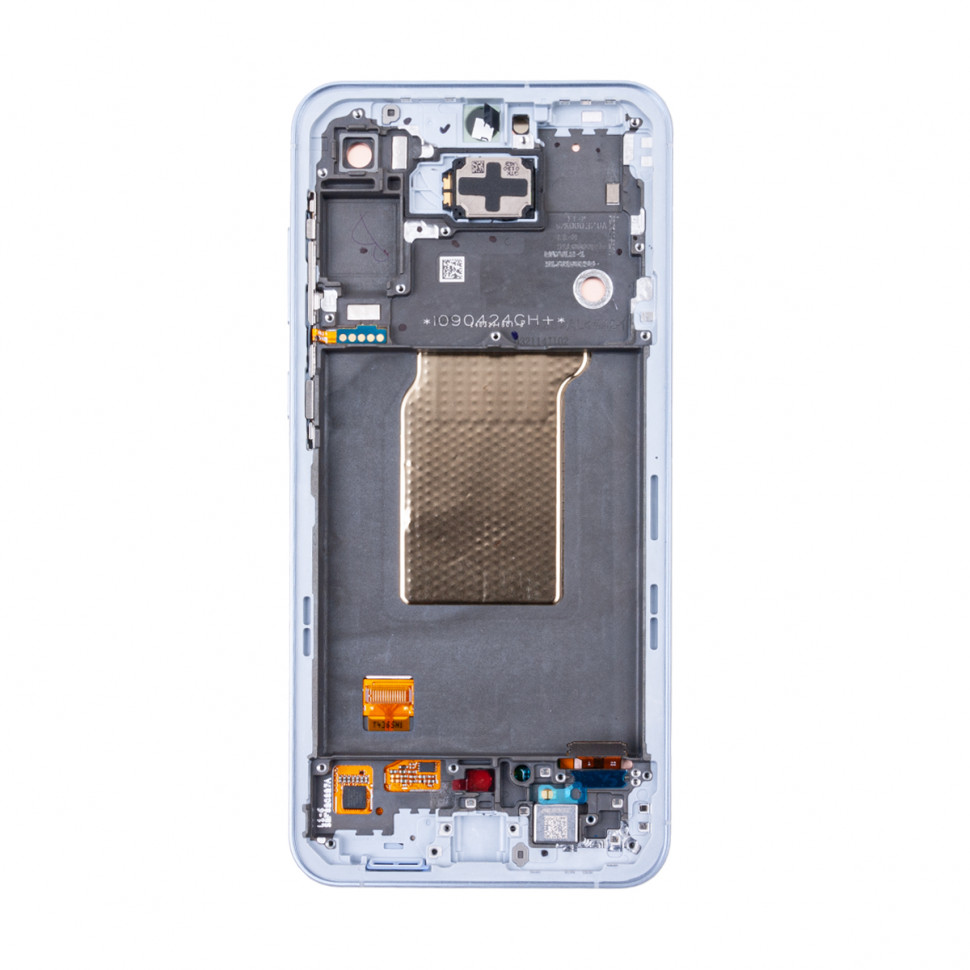 Дисплей с рамкой для Samsung A556E (A55 5G) Голубой Оригинал (SP)