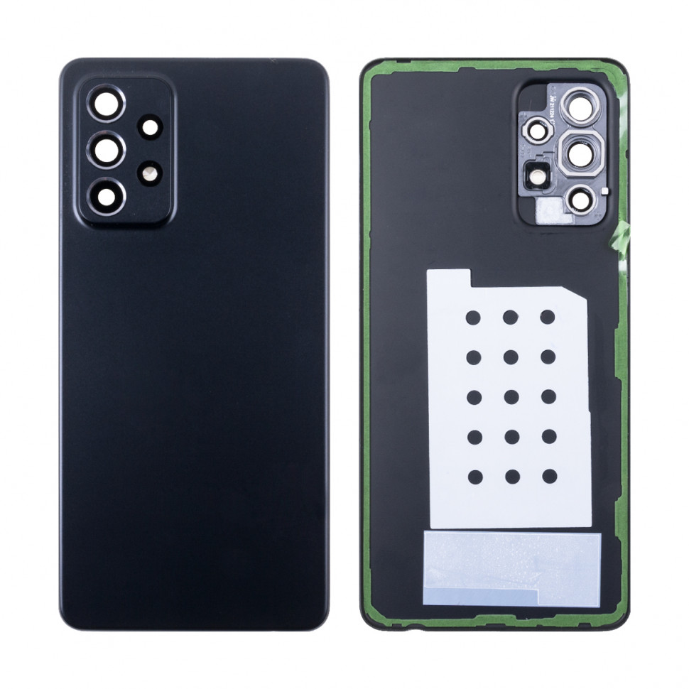 Задняя крышка для Samsung A525F/A526B/A528B (A52/A52 5G/A52s 5G) Черный - Премиум