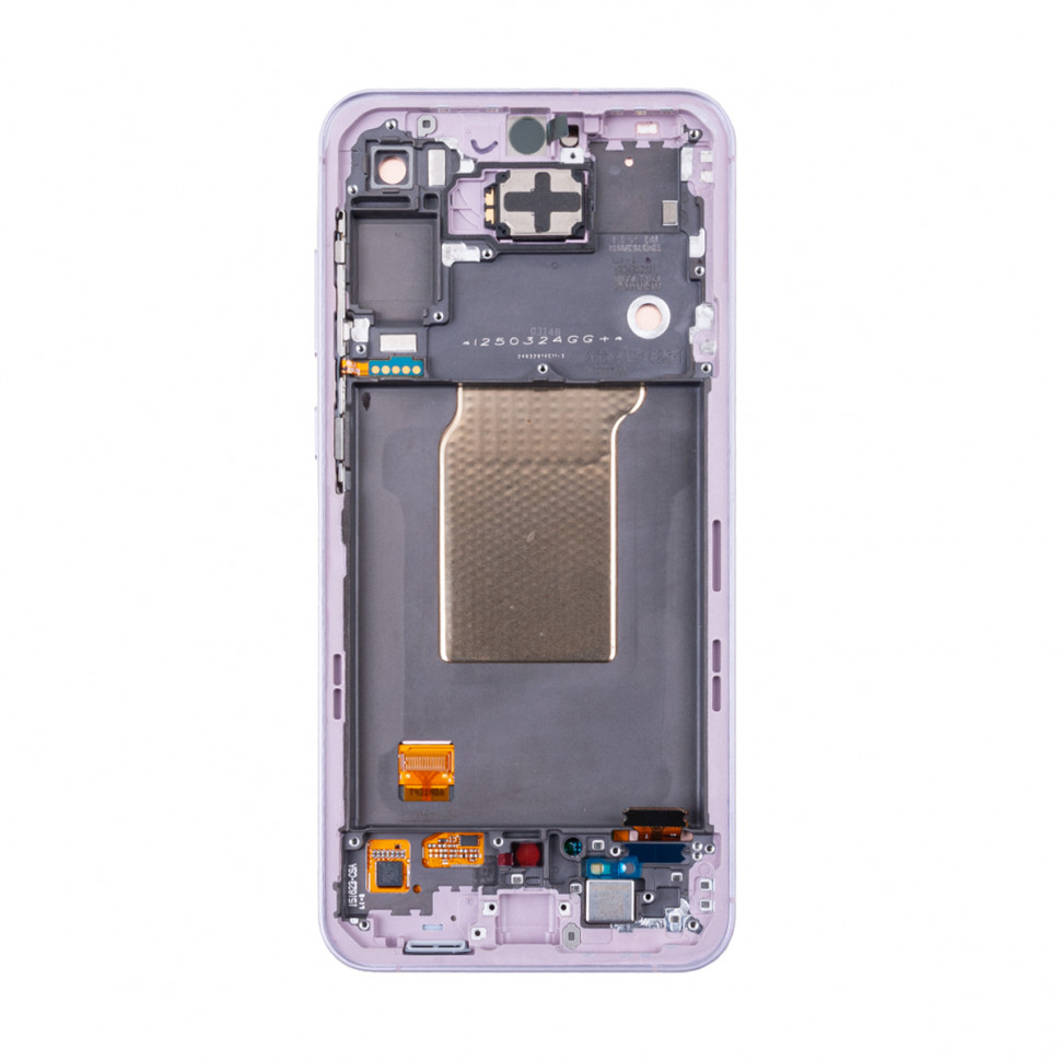 Дисплей с рамкой для Samsung A556E (A55 5G) Лавандовый Оригинал (SP)