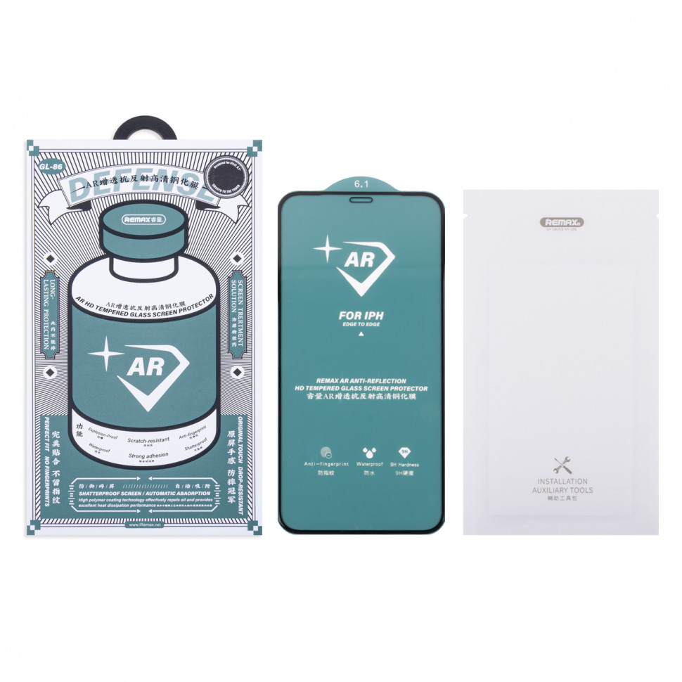 Защитное стекло "Антибликовое" Remax Medicine Glass GL-86 для iPhone Xr/11 Черный