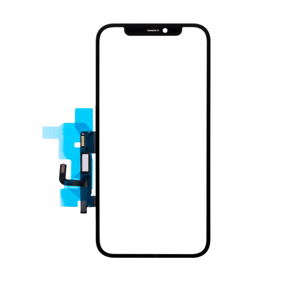 Стекло для iPhone 12/12 Pro с OCA пленкой с тачскрином Черный