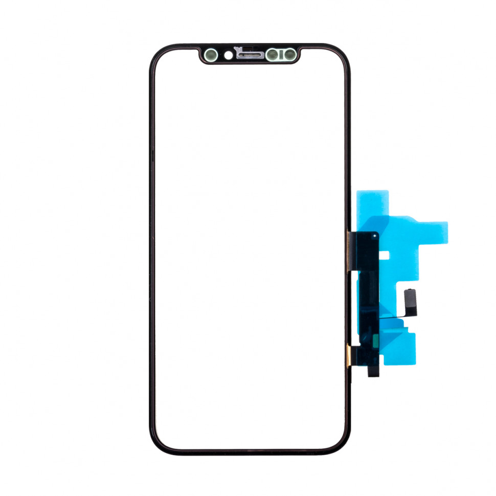 Стекло для iPhone 12/12 Pro с OCA пленкой с тачскрином Черный