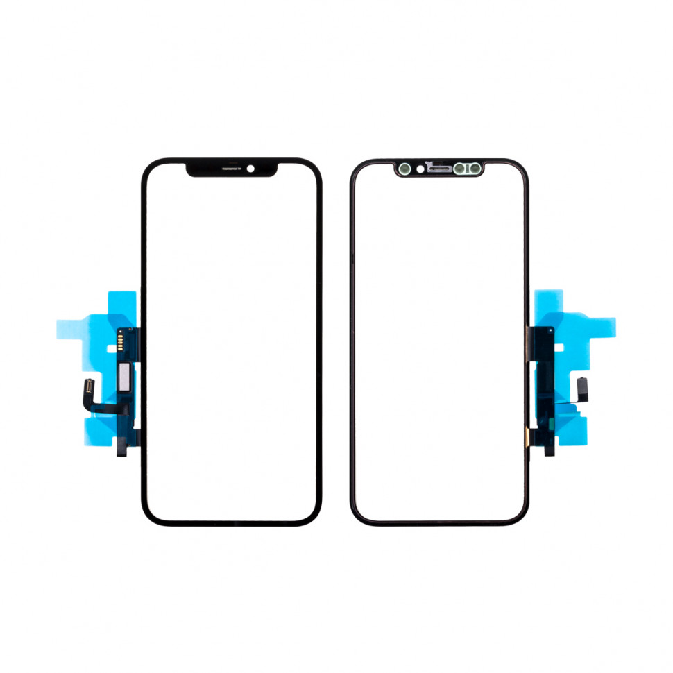 Стекло для iPhone 12/12 Pro с OCA пленкой с тачскрином Черный