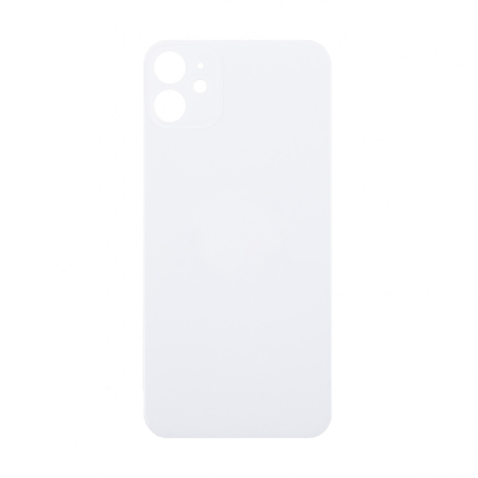 Задняя крышка для iPhone 11 Белый (стекло, широкий вырез под камеру, логотип)
