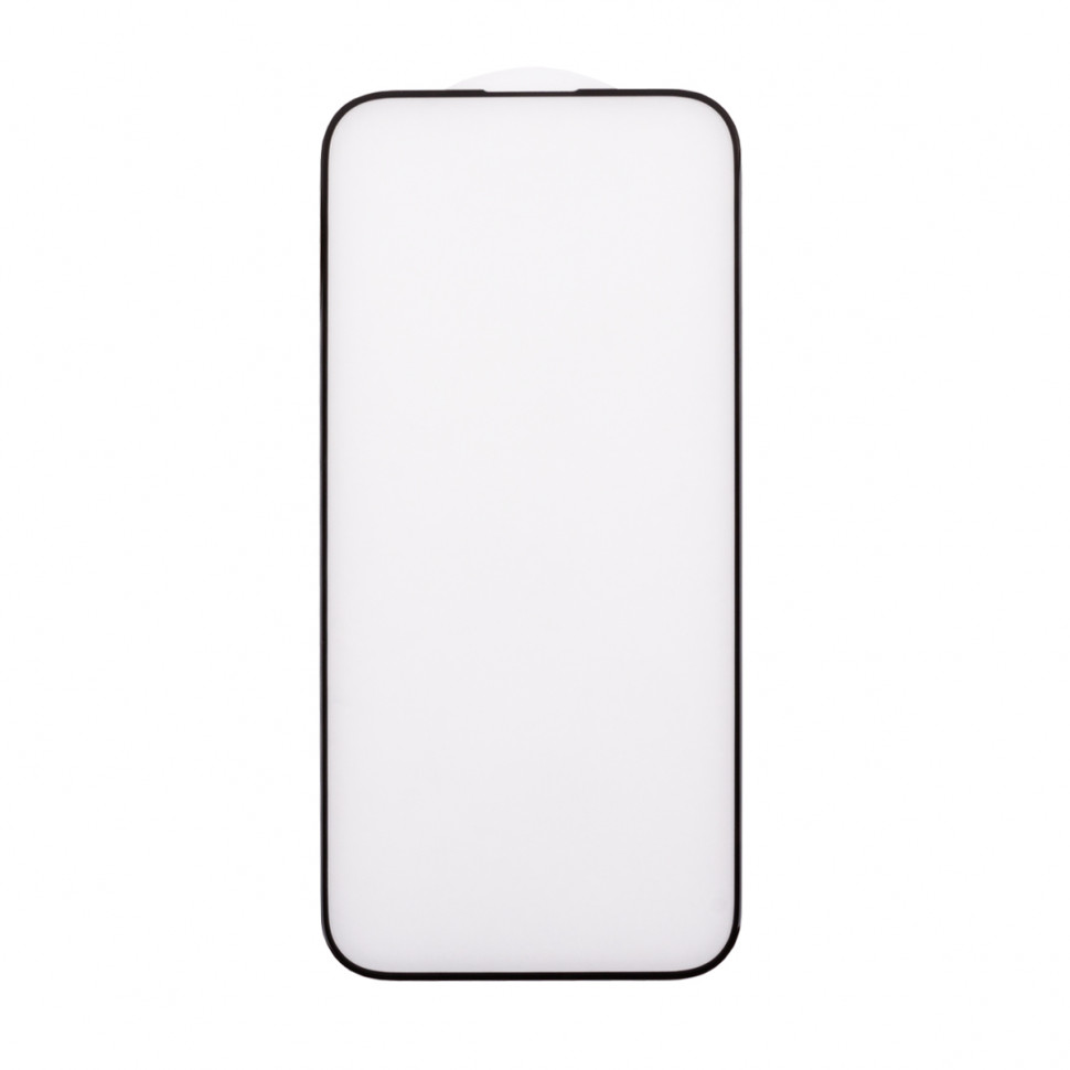 Защитное стекло "Матовое" для iPhone 15 Черный (Закалённое, полное покрытие)