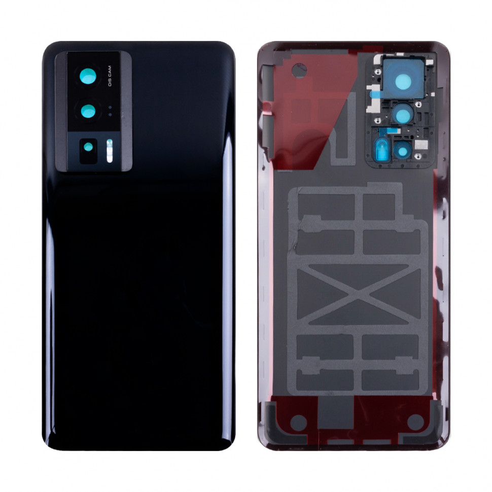 Задняя крышка для Xiaomi Poco F5 Pro Черный - Премиум