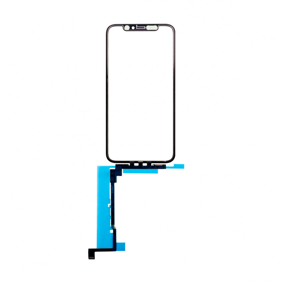 Стекло для iPhone 11 Pro с OCA пленкой с тачскрином Черный Оригинал (Mitsubishi)
