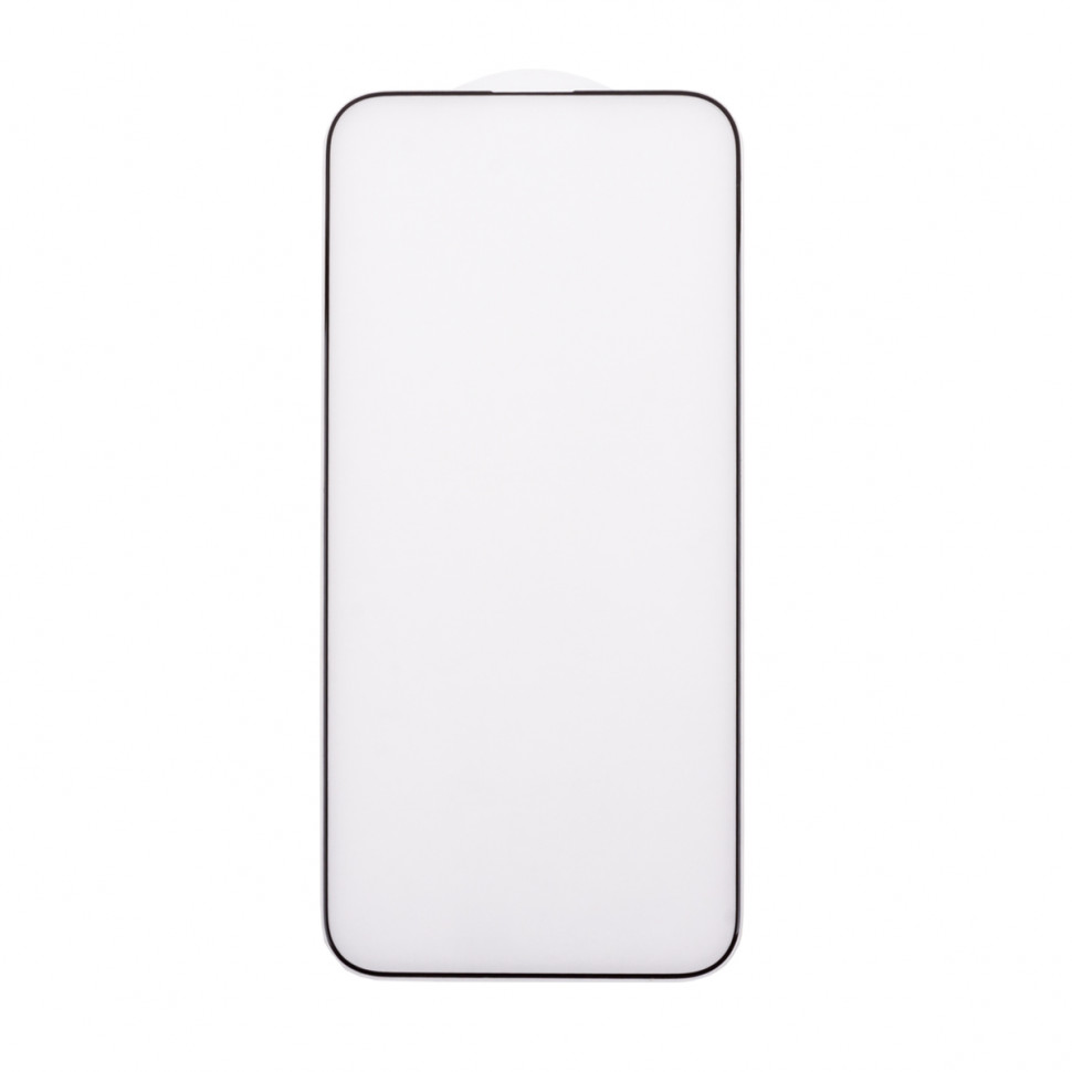 Защитное стекло "Матовое" для iPhone 15 Pro Max Черный (Закалённое, полное покрытие)
