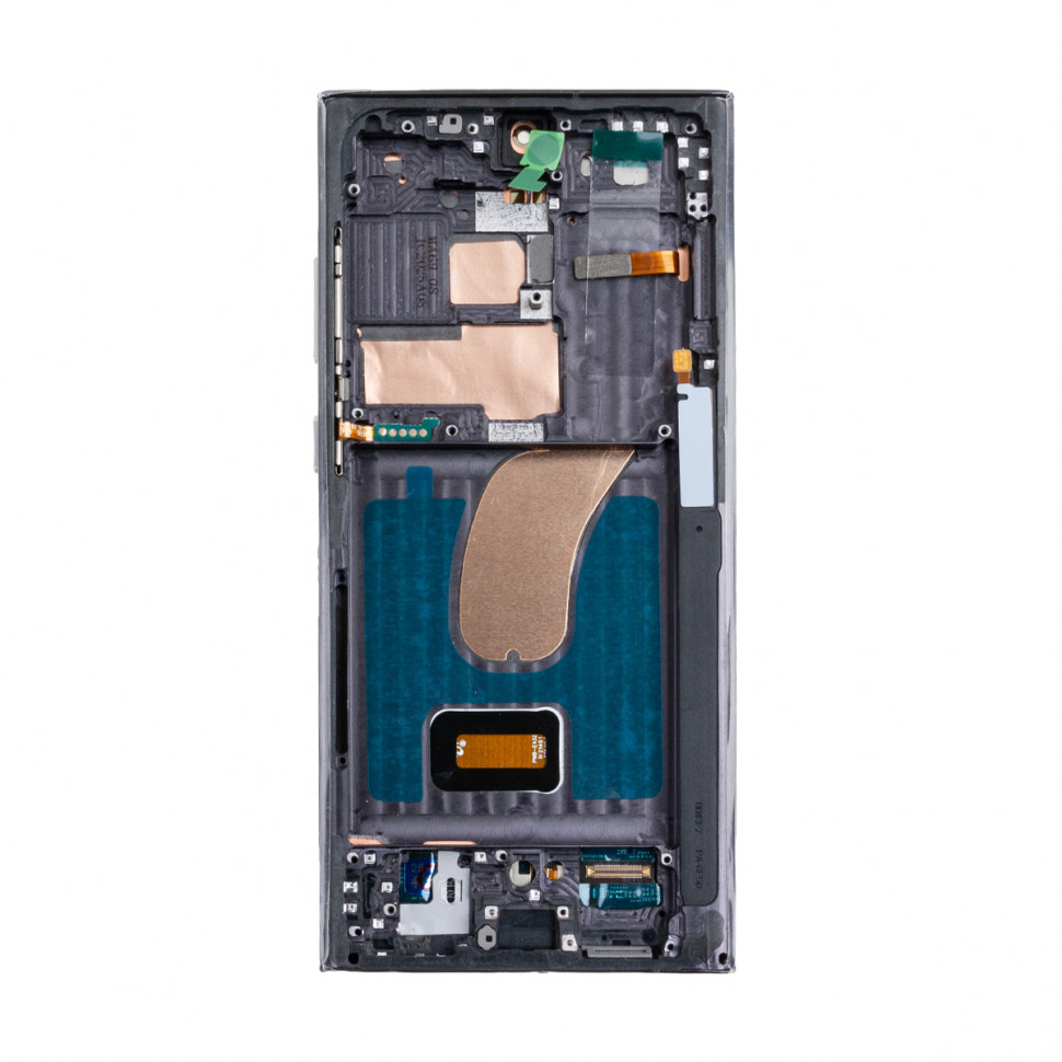 Дисплей с рамкой для Samsung S918B (S23 Ultra) Черный Soft OLED, 120 Гц (Full Size)