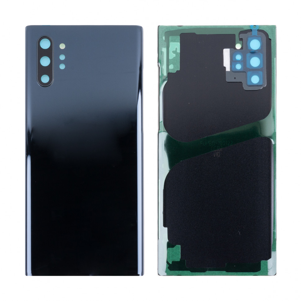 Задняя крышка для Samsung N975F (Note 10+) Черный - Премиум