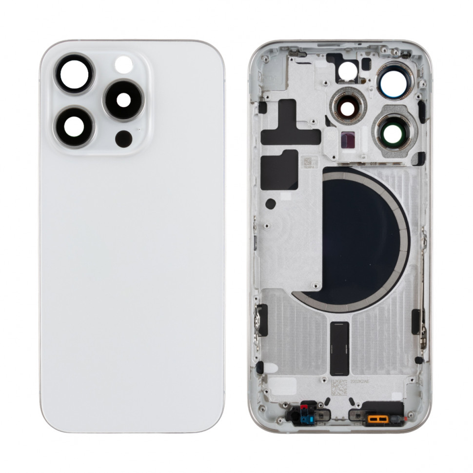 Корпус для iPhone 15 Pro (1 Sim) Белый - Премиум