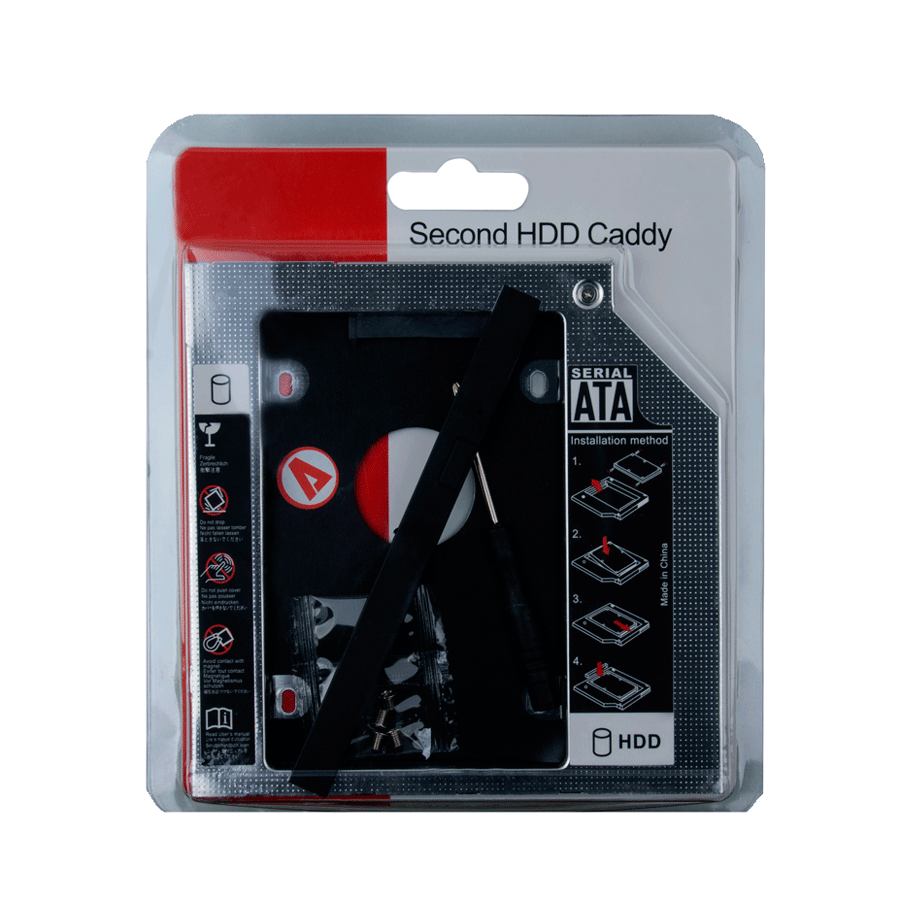 Переходник Optibay 9.5 для установки жесткого диска или SSD (SATA 2.5")