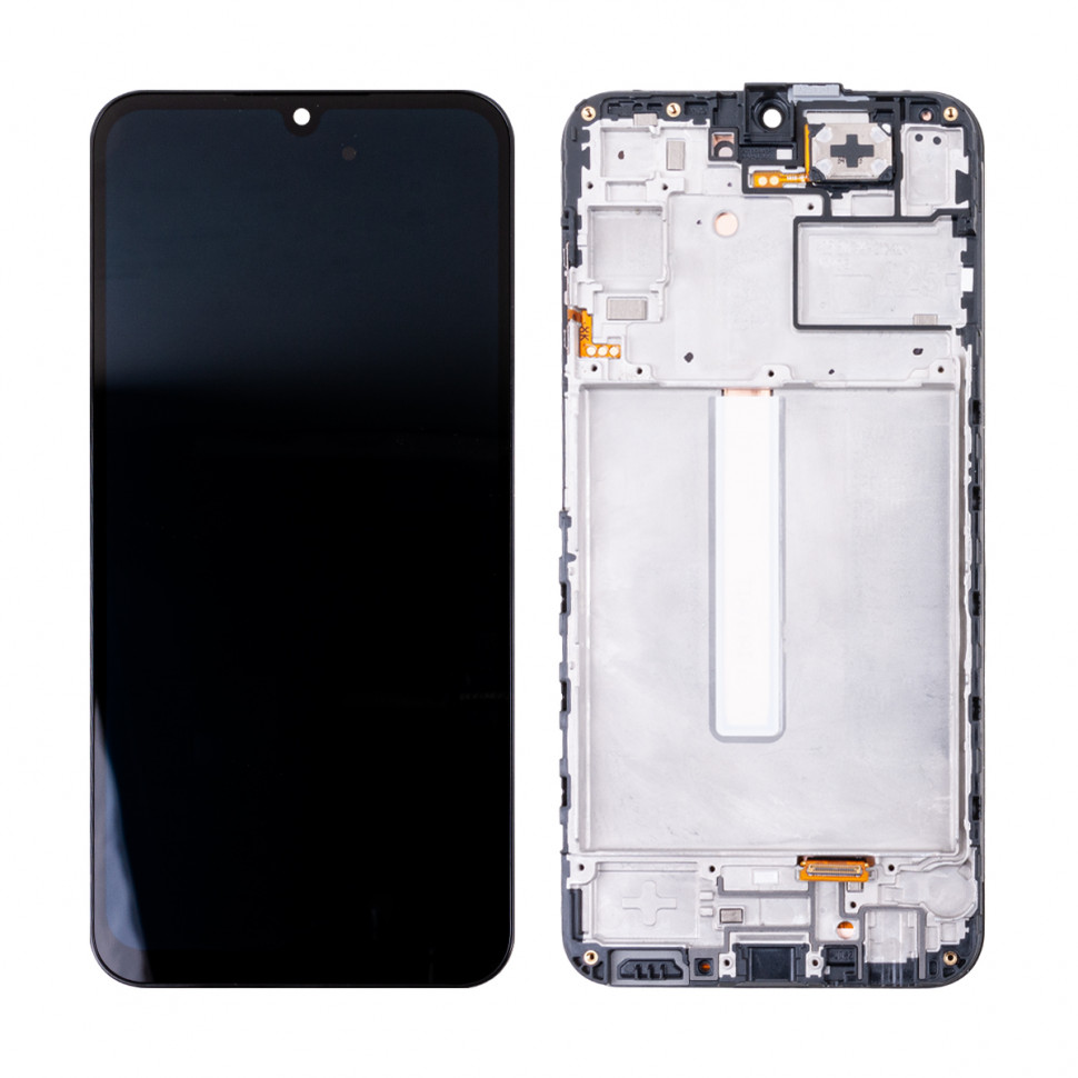 Дисплей с рамкой для Samsung A256E (A25 5G) Черный Оригинал (SP)