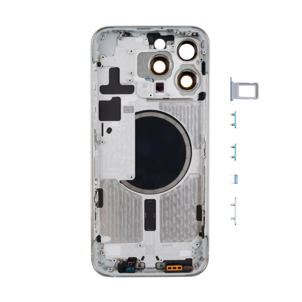 Корпус для iPhone 15 Pro Max (1 Sim) Белый - Премиум