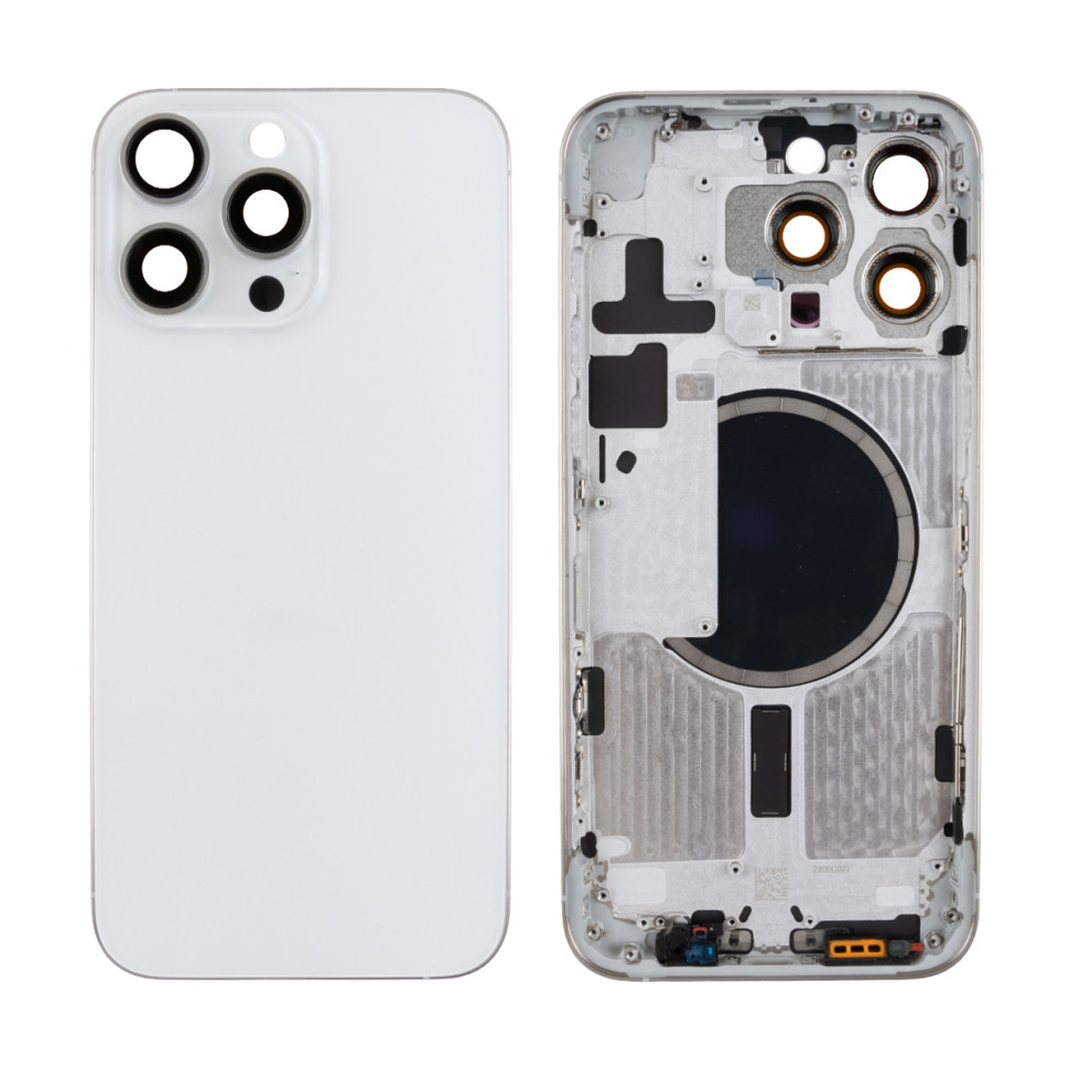 Корпус для iPhone 15 Pro Max (1 Sim) Белый - Премиум
