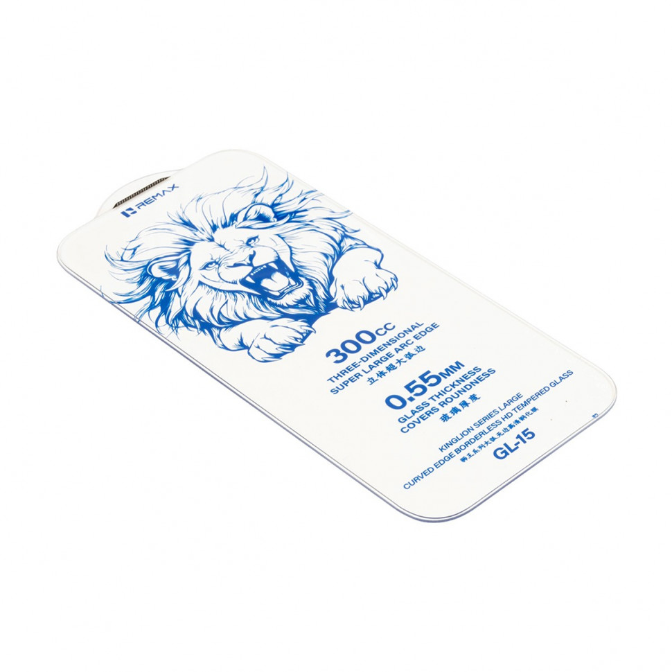 Защитное стекло Remax Medicine Glass GL-15 для iPhone 17 Pro Max/18 Pro Max (безрамочное) Черный