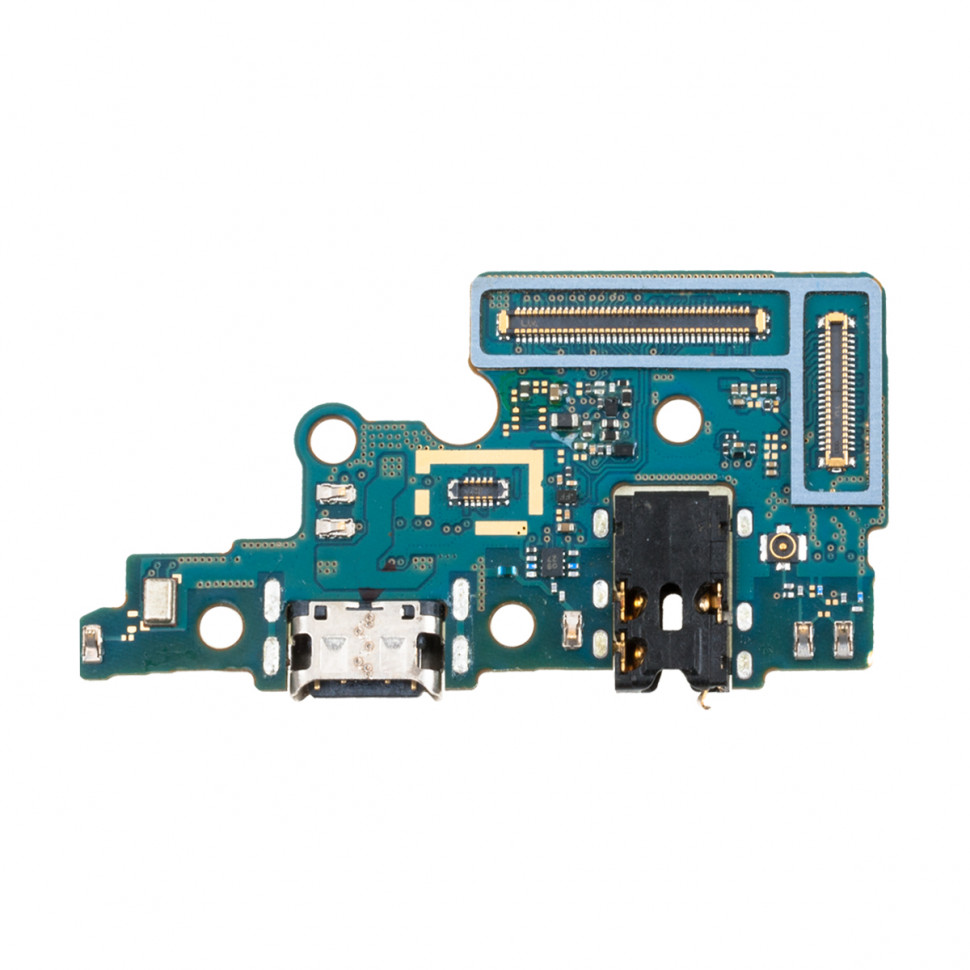 Шлейф для Samsung A705F (A70) плата системный разъем/разъем гарнитуры/микрофон - Премиум