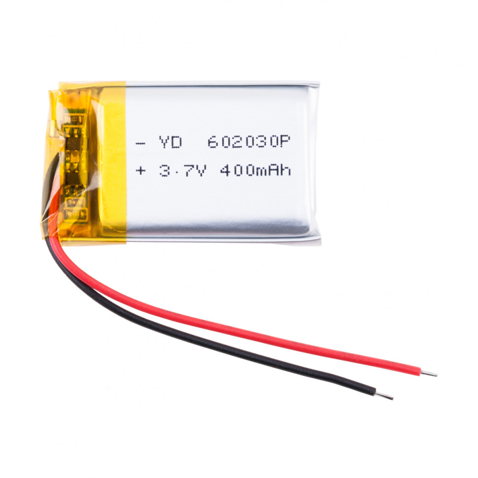 Аккумулятор универсальная 602030p 3,7v Li-Pol 400 mAh (6*20*30 mm)