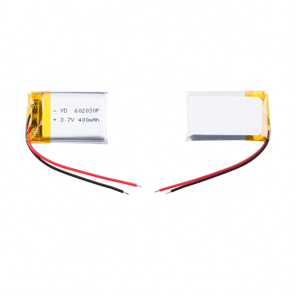 Аккумулятор универсальная 602030p 3,7v Li-Pol 400 mAh (6*20*30 mm)