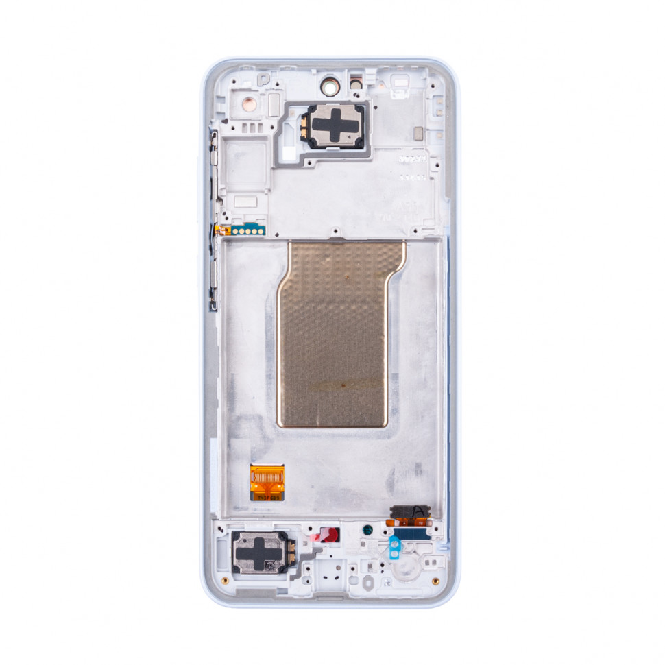 Дисплей с рамкой для Samsung A356E (A35 5G) Голубой Оригинал (SP)