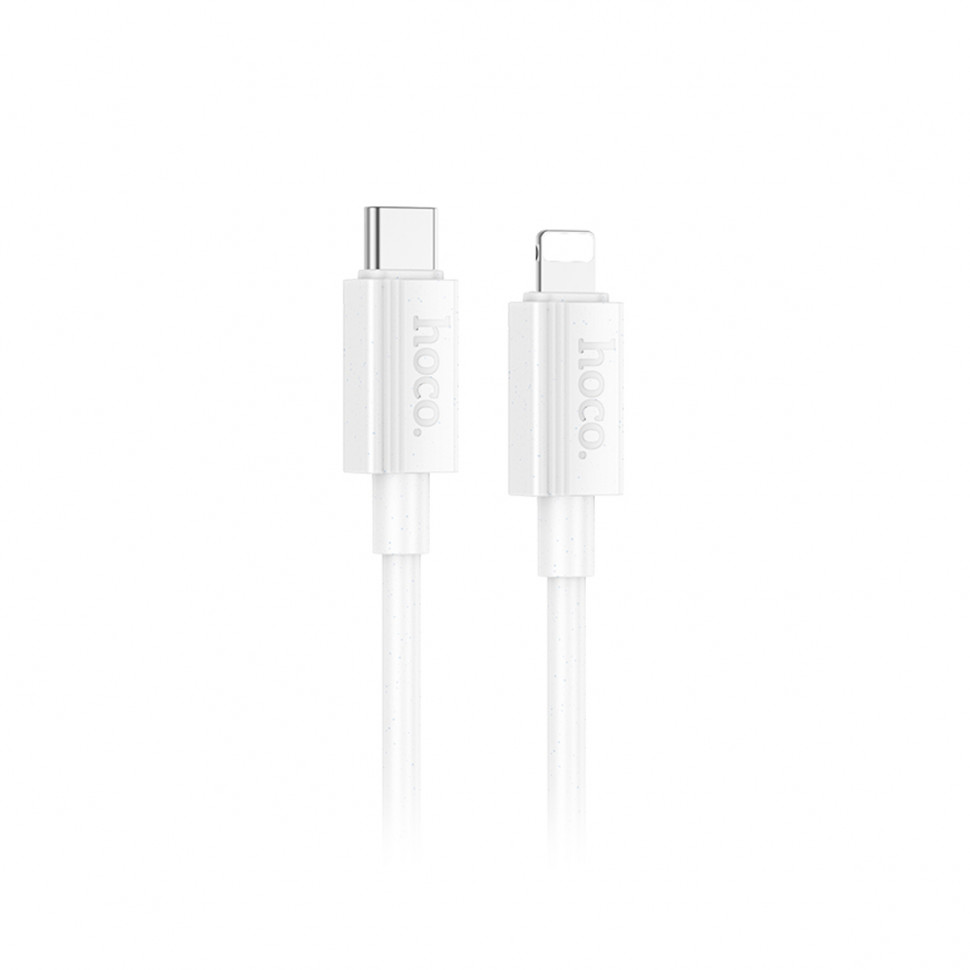 Кабель Type-C - Lightning Hoco X107 (3A, 27W, PD) Белый