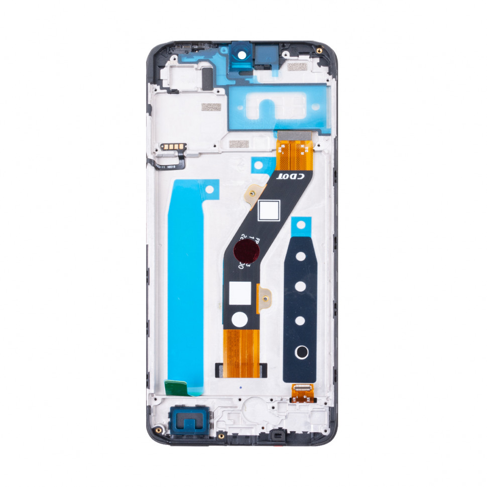 Дисплей с рамкой для Infinix Smart 7 HD Черный Оригинал