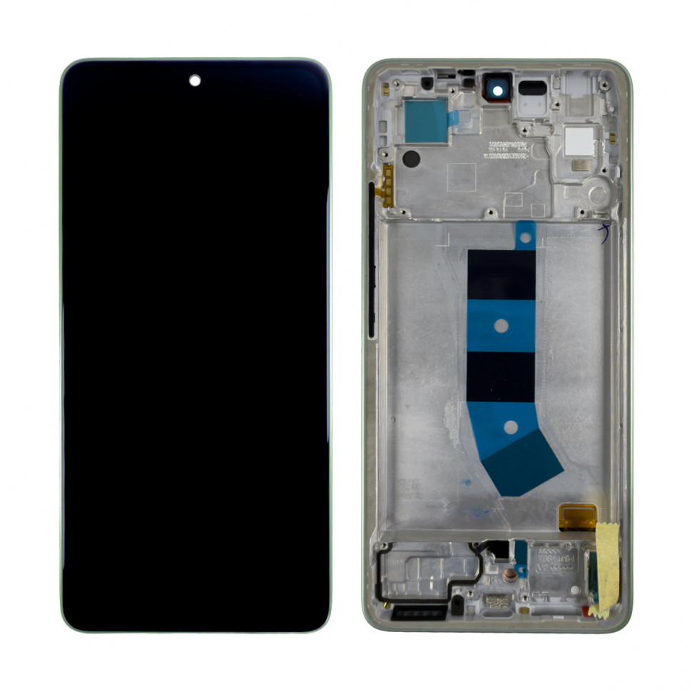 Дисплей с рамкой для Xiaomi Redmi Note 13 4G Зеленый Оригинал (SP)