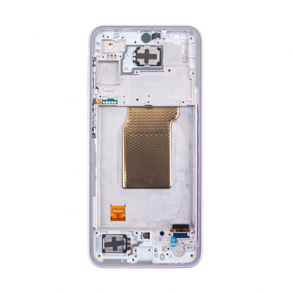 Дисплей с рамкой для Samsung A356E (A35 5G) Лавандовый Оригинал (SP)