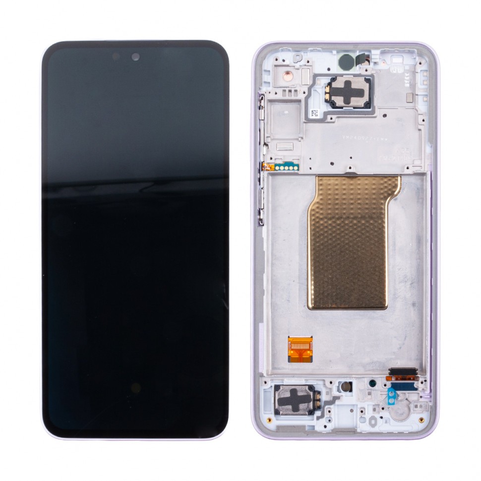 Дисплей с рамкой для Samsung A356E (A35 5G) Лавандовый Оригинал (SP)