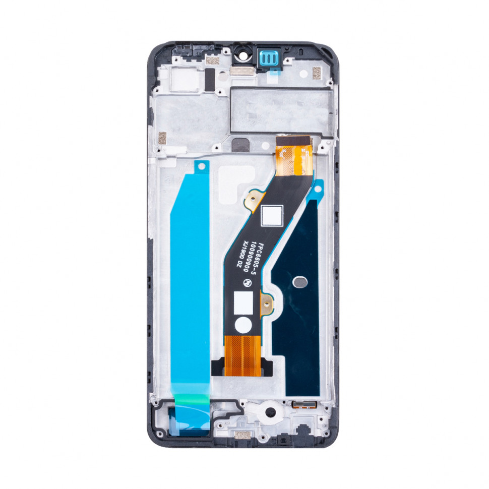 Дисплей с рамкой для Infinix Smart 7 Черный Оригинал