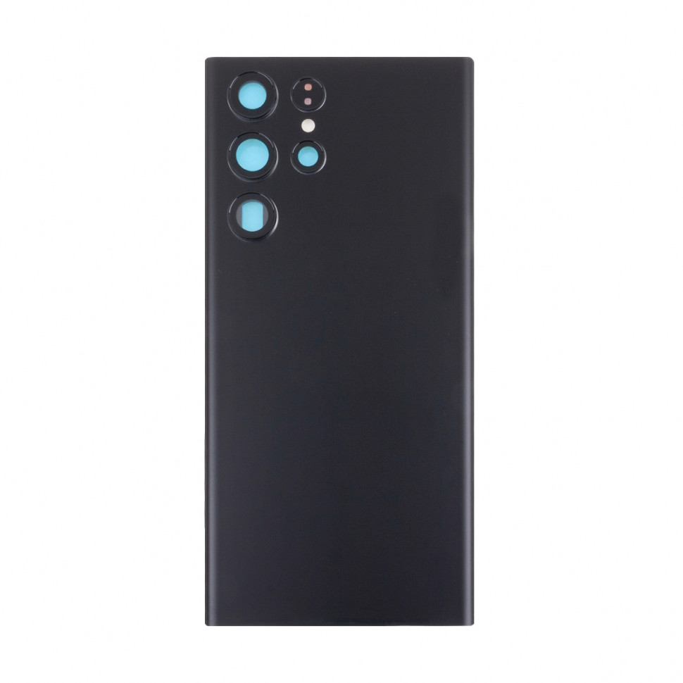 Задняя крышка для Samsung S908B (S22 Ultra) Черный - Премиум
