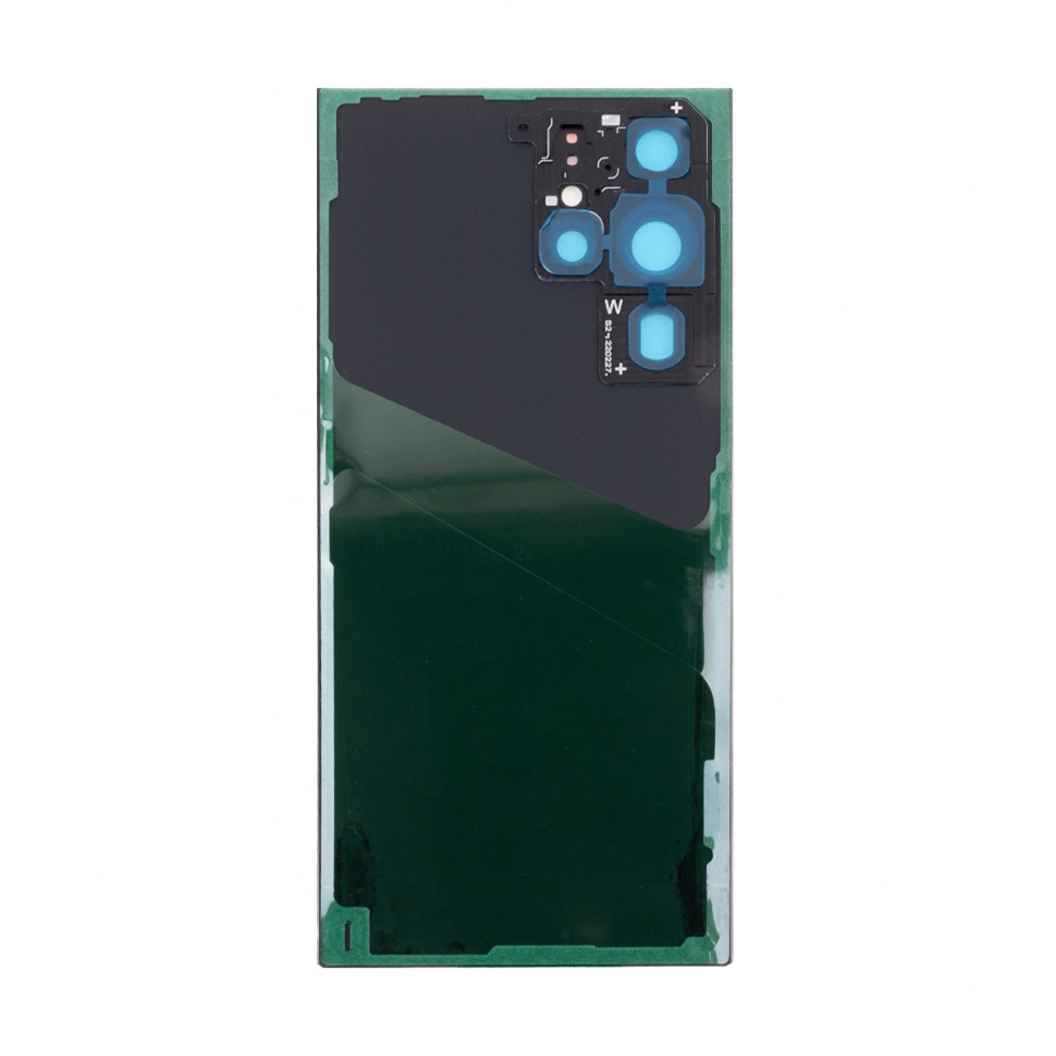 Задняя крышка для Samsung S908B (S22 Ultra) Черный - Премиум