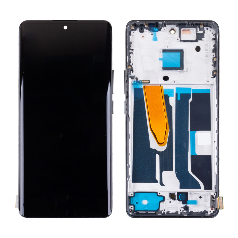 Дисплей с рамкой для Realme 11 Pro 5G/11 Pro+ 5G Черный Оригинал