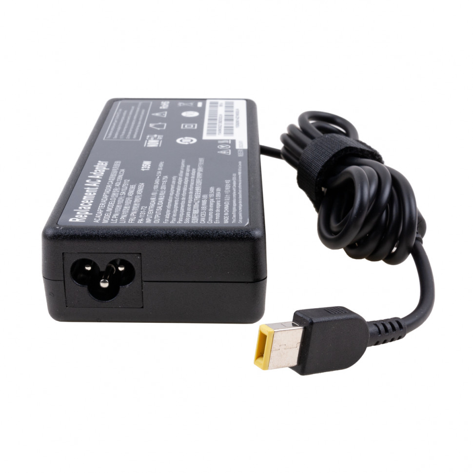 Блок питания для ноутбука Lenovo 20V, 6,75A, 135W (прямоугольный разъем)