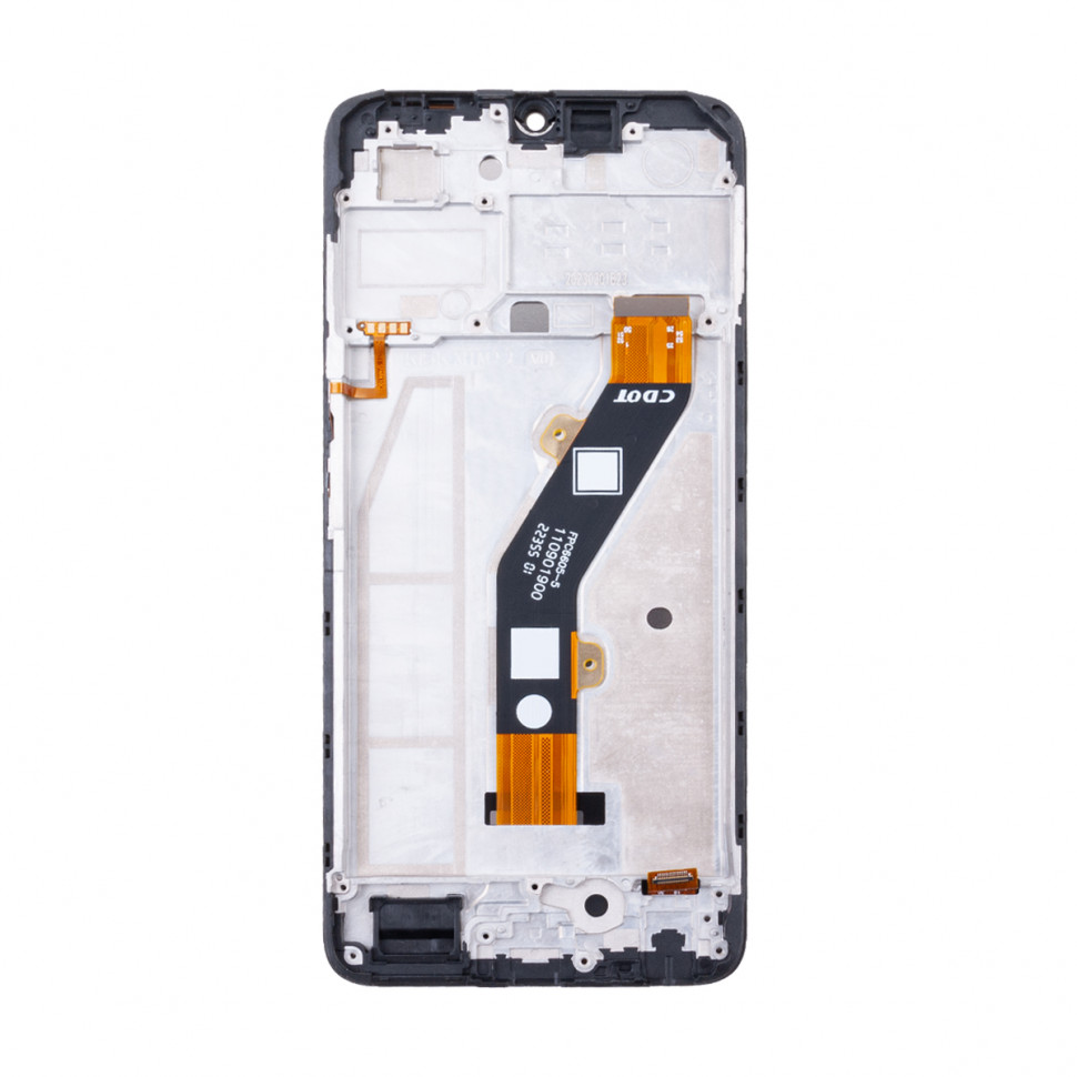 Дисплей с рамкой для Tecno Spark 10C Черный Оригинал