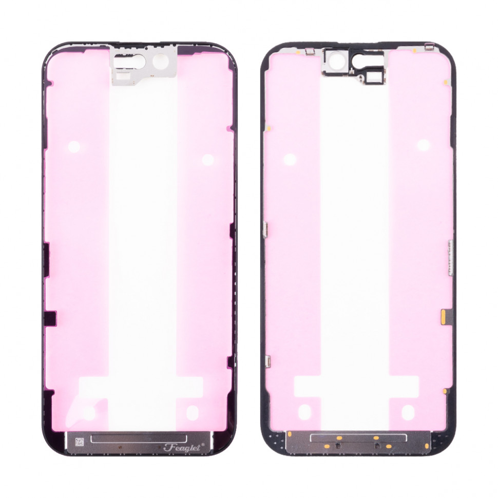 Рамка дисплея для iPhone 15 Черный Оригинал (Feaglet)
