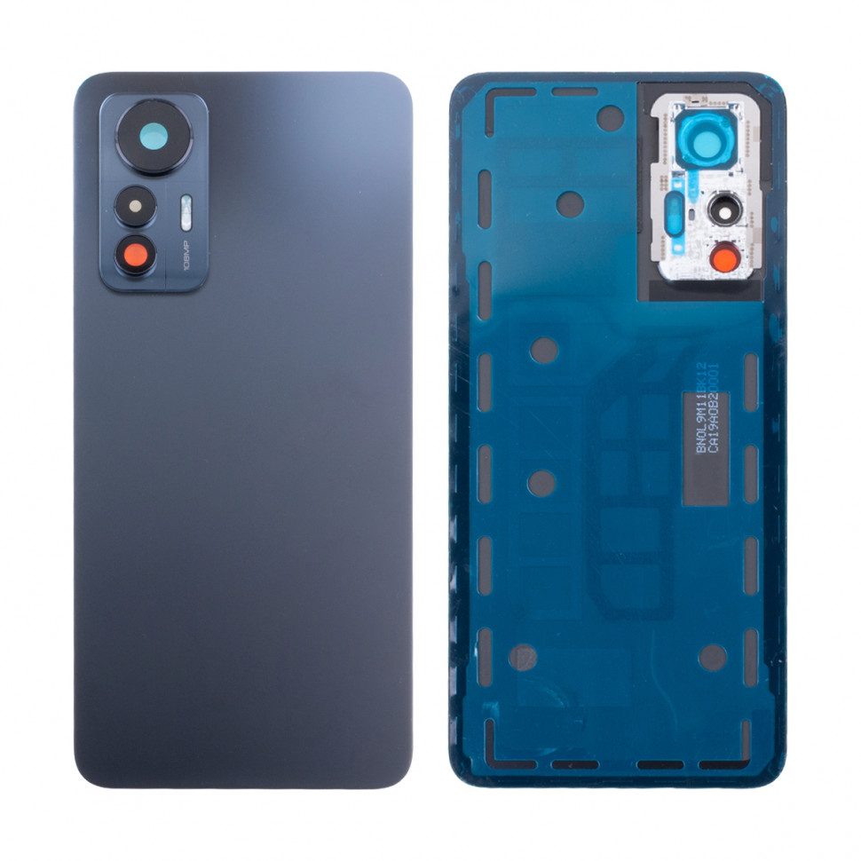 Задняя крышка для Xiaomi 12 Lite Черный - Премиум