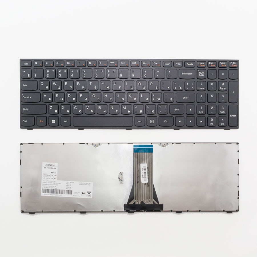 Клавиатура для ноутбука Lenovo IdeaPad G50-30/G50-45/G50-70/G50-80/G70-70 Черный