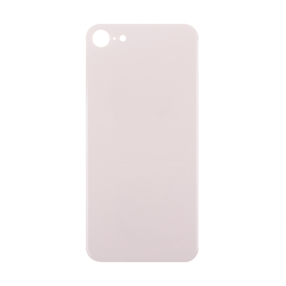 Задняя крышка для iPhone 8 Золото (стекло, широкий вырез под камеру, логотип) - Премиум