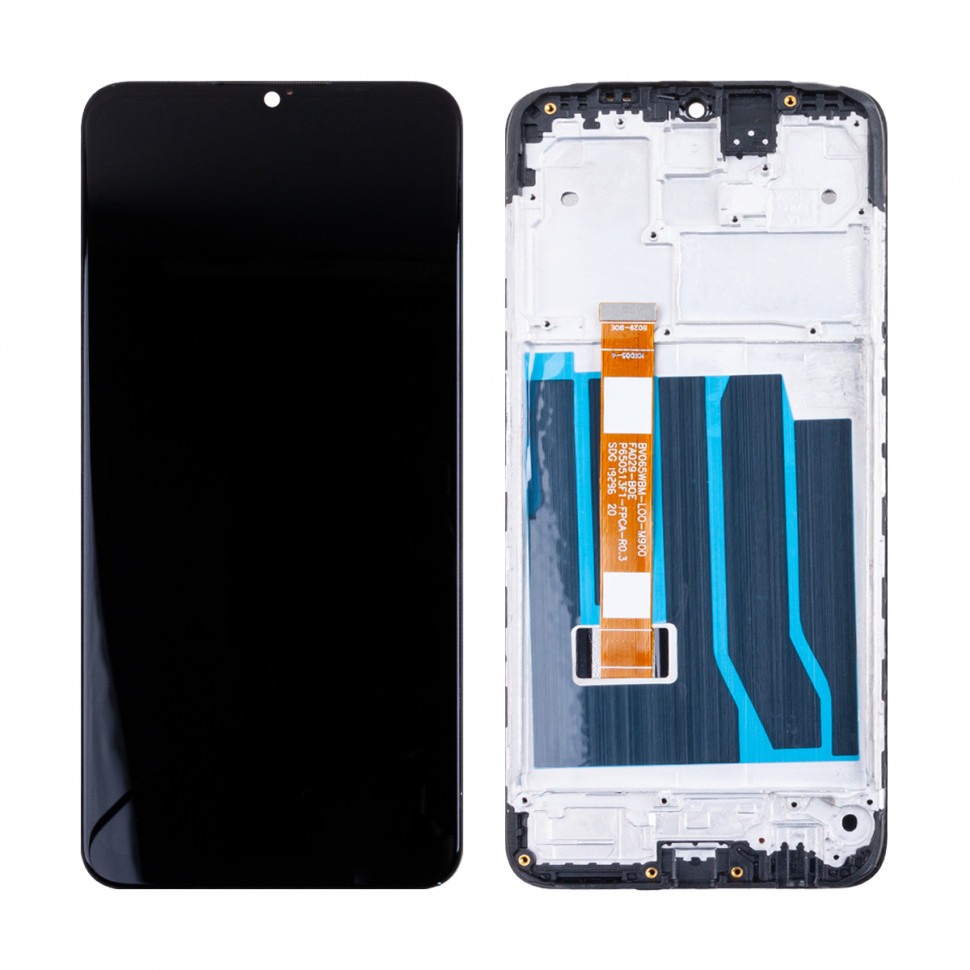 Дисплей с рамкой для OPPO A5 2020 Черный Оригинал